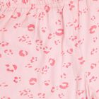 Girls' 100% Cotton Capri Set, काला, small image number null