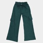 Girls' Deep Teal Wide-Leg Cargo Pyjama, Dark Green, small image number null