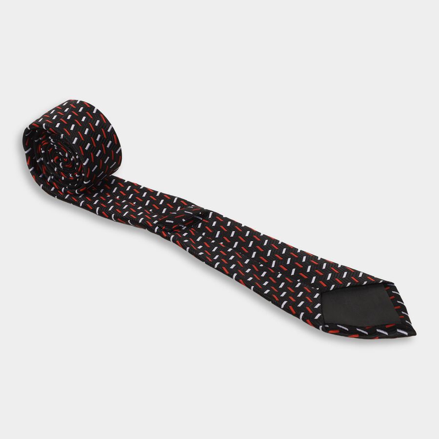 Men's Tie, काला, large