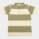 Boys Green Round Neck Casual Boys T-Shirt, हल्का हरा, small