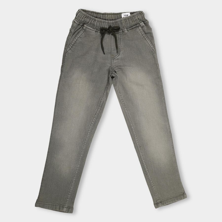 Boys' Basic Jeans, Olive, large image number null