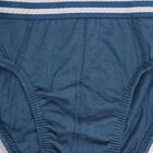 Boys' Deep Steel Blue Regular Fit V-Cut Briefs, Teal Blue, small image number null