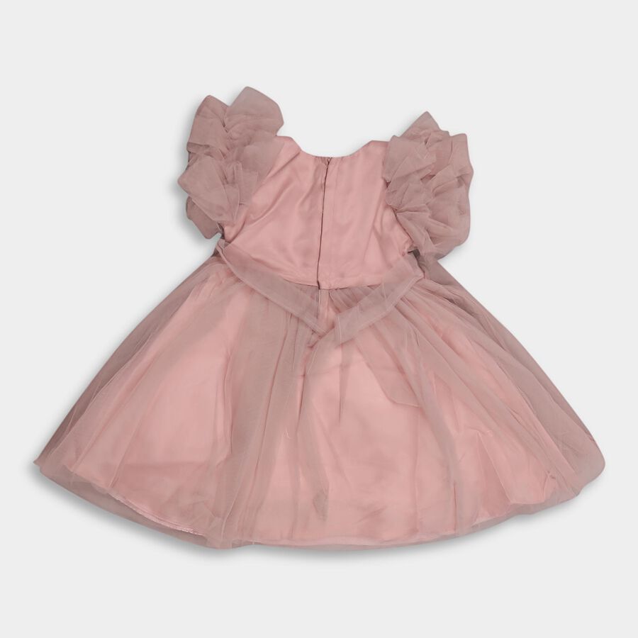 Girls' Frock, गुलाबी, large image number null