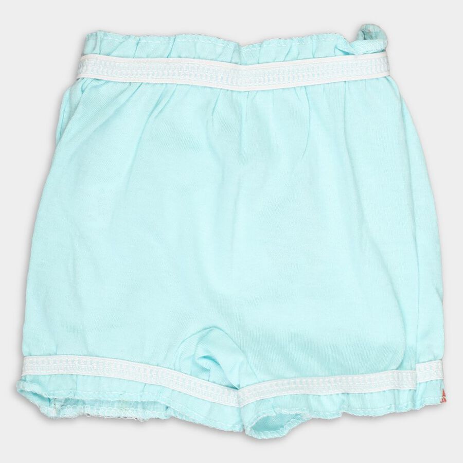 Infants' Cotton Bloomer, Aqua, large image number null