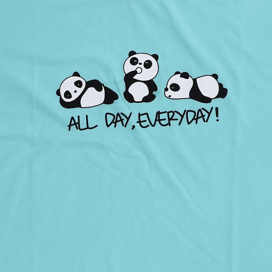 Girls' T-Shirt, एक्वा, large image number null