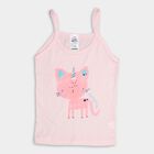 Infants' 100% Cotton Vest, Light Pink, small