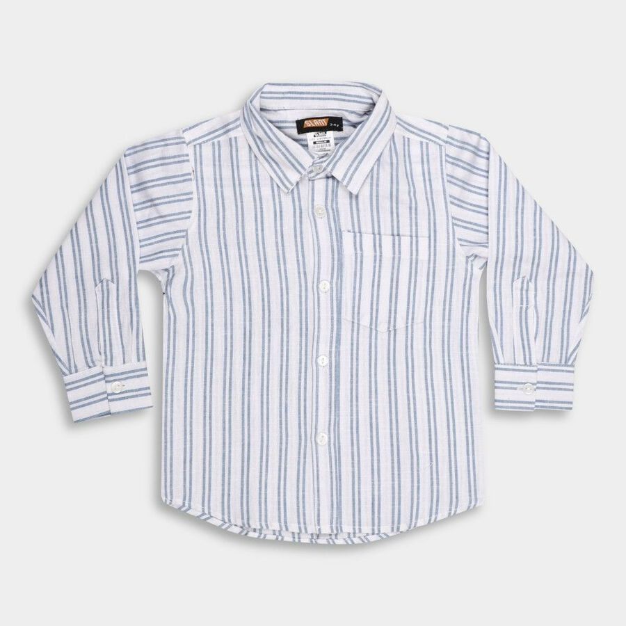 Boys' Casual Shirt, White, large image number null