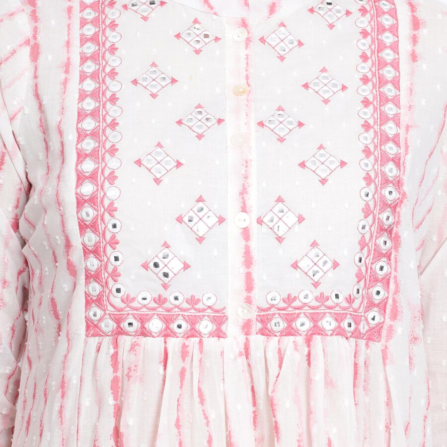 Ladies' 100% Cotton Kurta , गुलाबी, large image number null