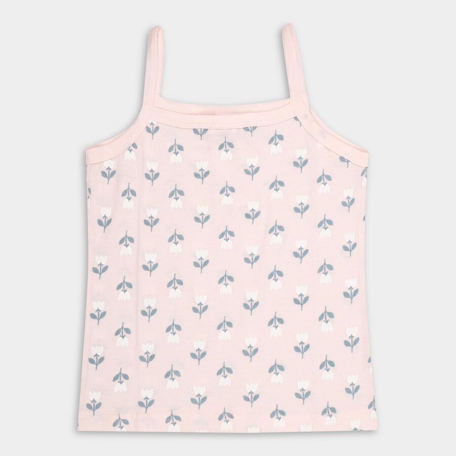 Girls' 100% Cotton Vest (Pack of 2), Peach, large