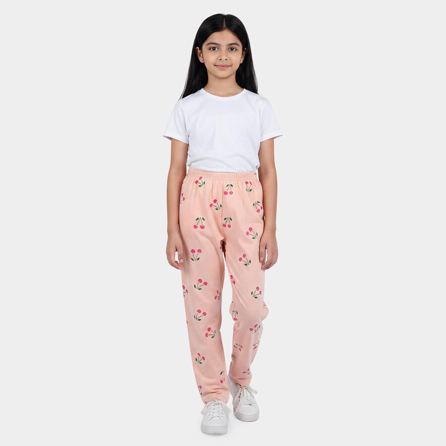 Girls' Pyjama, Peach, large