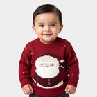 Infants' Red Crew Neck Printed Pullover, Red, small