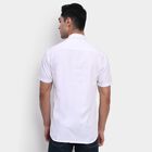 Men's 100% Cotton Casual Shirt , White, small