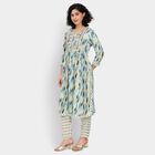 Ladies' Ethnic Set, हल्का हरा, small image number null