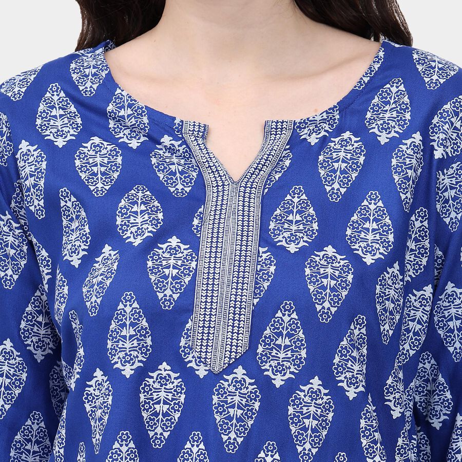 Ladies' Kurti , Royal Blue, large image number null