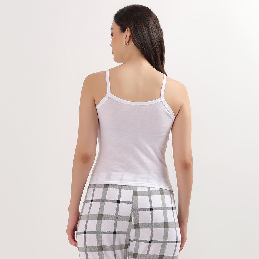 Ladies' 100% Cotton Slips, White, large image number null