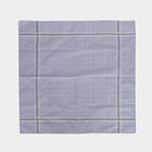 Men's Multicolour Striped and Checked Pack of 3 Handkerchief, गहरा ग्रे, small