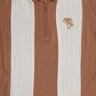 Boys' 100% Cotton Half Sleeves T-Shirt, भूरा, small image number null