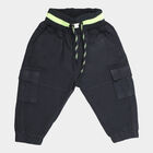 Infants Cotton Solid Trousers, Navy Blue, small image number null