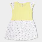 Infants' 100% Cotton Frock , Yellow, small image number null