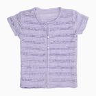 Girls' Soft Lavender Round Neck Casual T-Shirt, लाइलेक, small image number null