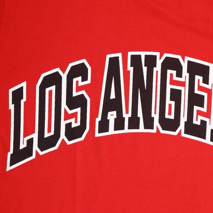 Boys' Half Sleeves T-Shirt, Red, large image number null