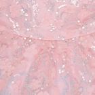 Girls' Soft Pink Embellished Sleeveless Flared Frock, Light Pink, small image number null