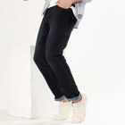 Men's Deep Charcoal Black Slim Fit Jeans, गहरा नीला, small image number null