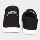 Men's Black Slip-On Casual Shoes, काला, small