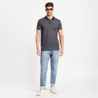 Solid Polo Shirt, Navy Blue, small image number null