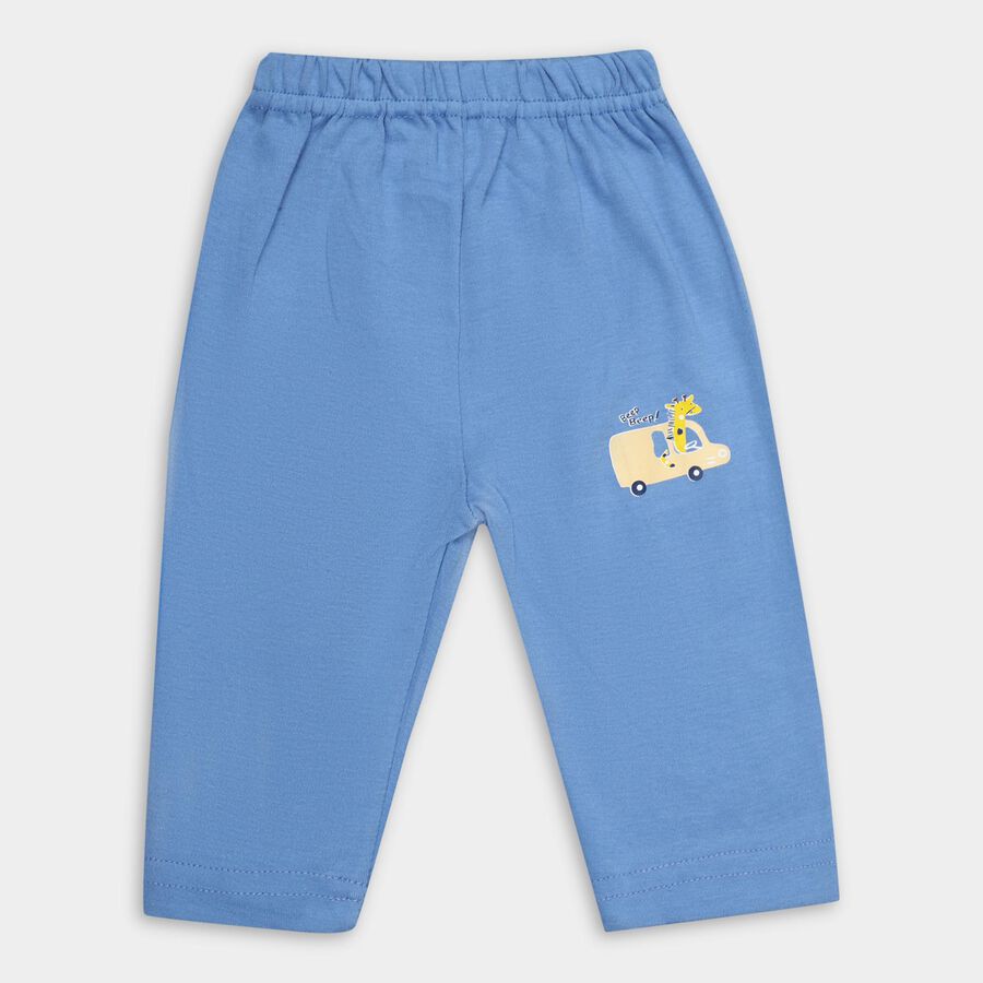 Infants' 100% Cotton Pyjama , Mid Blue, large image number null