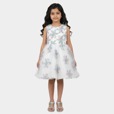 Girls' Off White Frock