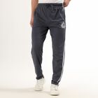 Men's Charcoal Grey Slim Fit Track Pants, Melange Blue, small image number null