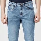 Men's Light Blue Slim Fit Classic Jeans, हल्का नीला, small