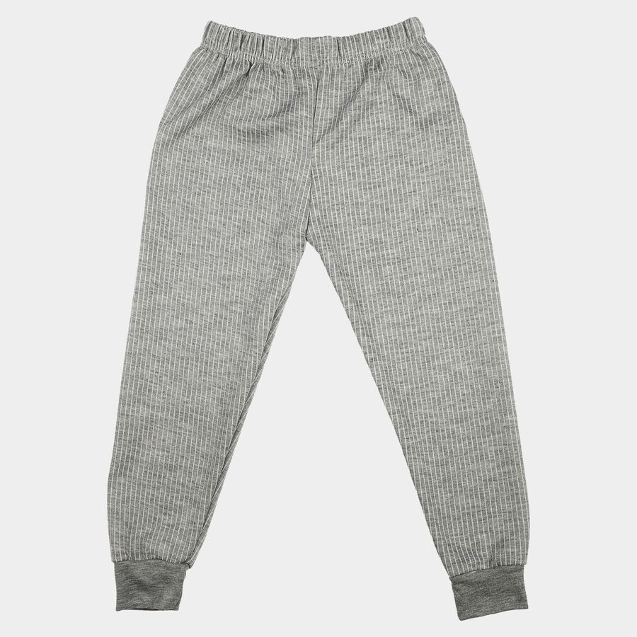 Boys' Melange Mid Grey Long Johns Thermal, Melange Mid Grey, large