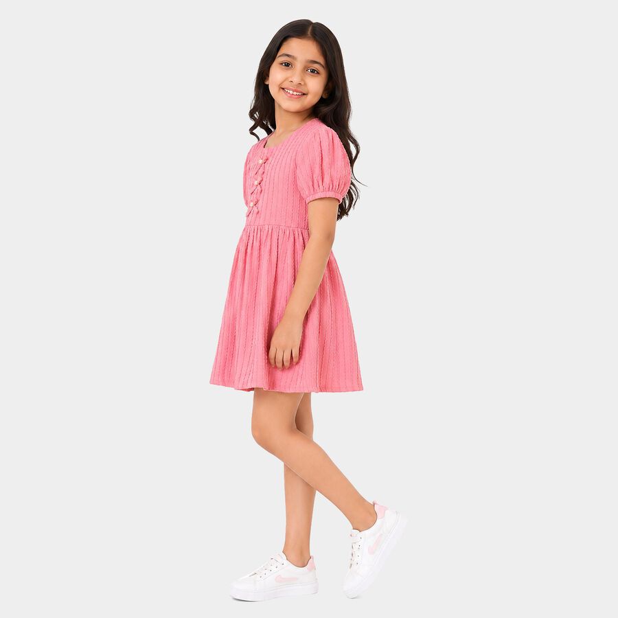 Girls' Dress, Light Pink, large