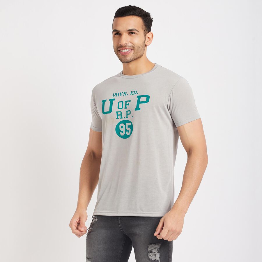 Round Neck T-Shirt, Light Grey, large image number null