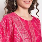 Ladies' Ethnic Set, रानी (फ्यूशिया), small image number null