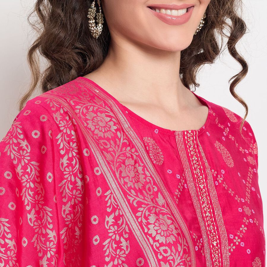 Ladies' Ethnic Set, रानी (फ्यूशिया), large image number null