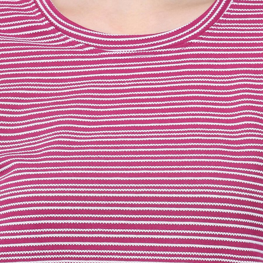 Ladies' Round Neck T-Shirt, Pink, large image number null