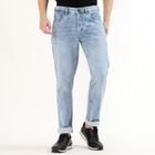 Men's Light Stonewashed Skinny Fit Jeans, Light Blue, small image number null