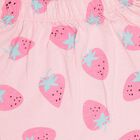 Infants' Aqua Blue Cotton Sleeveless Top and Pink Skirt Set, Aqua, small