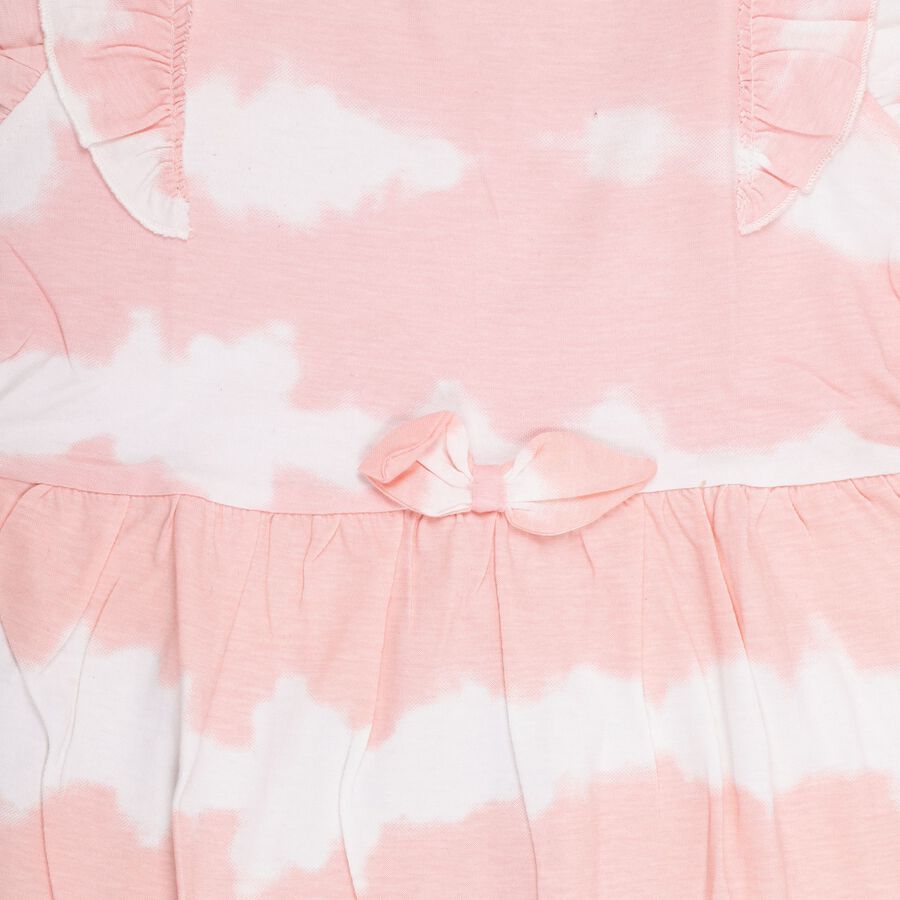 Girls' 100% Cotton Frock, Light Pink, large image number null