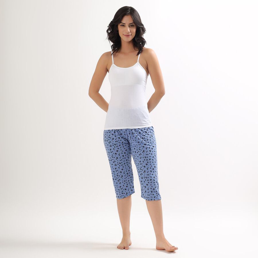 Ladies' Flared Capri , Mid Blue, large image number null