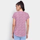Ladies' Round Neck T-Shirt , बैंगनी, small image number null