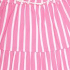 Infant Girl's Cotton Frock, Pink, small image number null