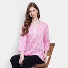 Printed Kurti, Light Pink, small image number null