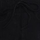 Girls Black Relaxed Fit Cargo Jogger Jeans, काला, small