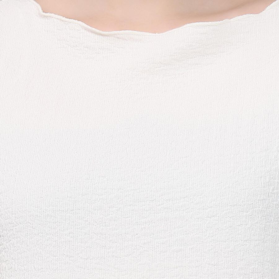 Ladies'  Crop  Top, Off White, large