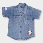 Boys' Casual Shirt, Mid Blue, small image number null