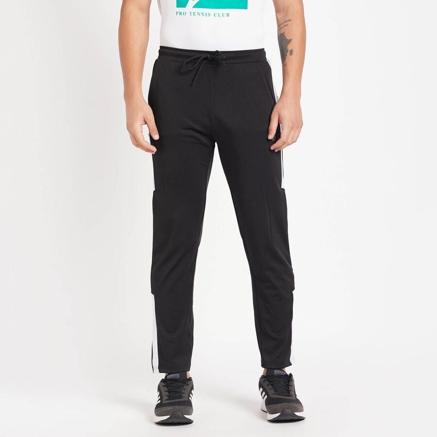 Cut & Sew Track Pants, Black, large image number null